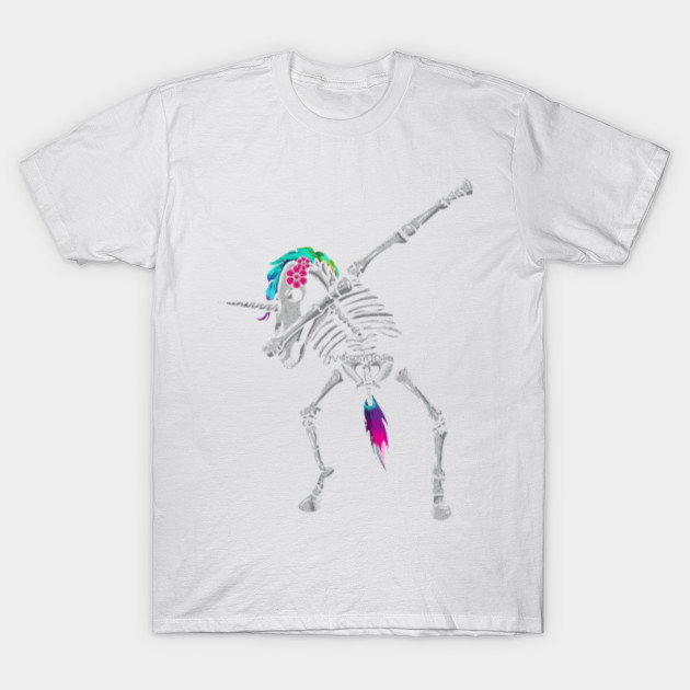 Funny Dabbing Unicorn Skeleton - Dab T-Shirt-TOZ
